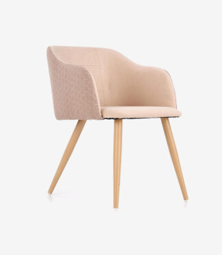 Umi Amber Unique Velvet Armchair With Armrest