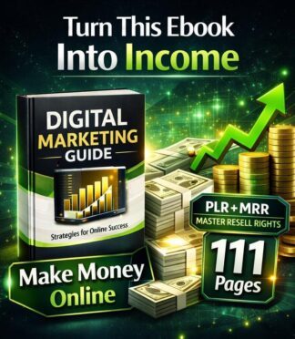 Make Money Online Ebook PLR MRR English | 111 Page Canva Editable Digital Product | Passive Income Resell Rights