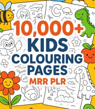 10,000+ Coloring Pages Mega Bundle PLR Kids & Adults